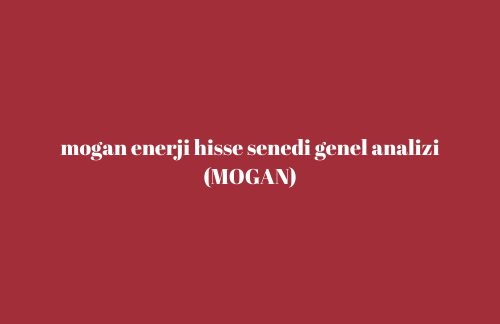 mogan enerji hisse senedi genel analizi (MOGAN)